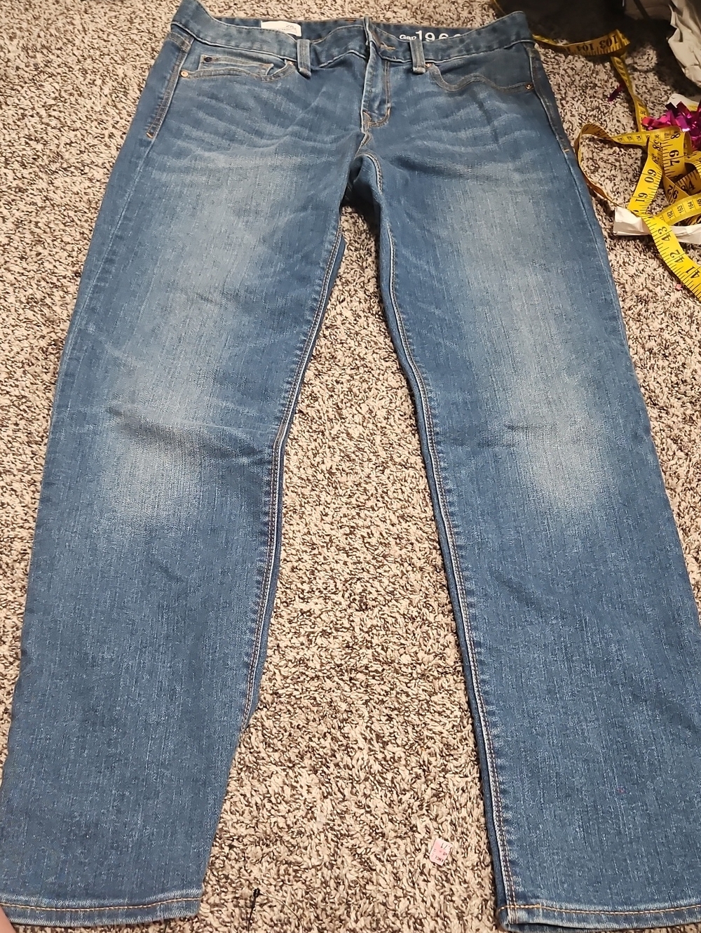 GAP Women's Blue Straight-Leg Jeans
